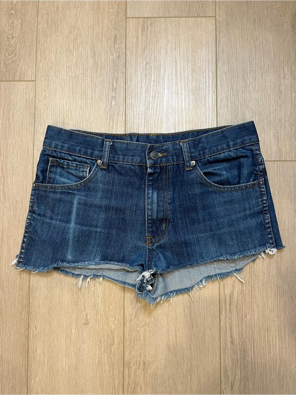 CHEAP MONDAY Cutoff Jean Booty Shorts - FREE SHIPPING on Bundles $85+